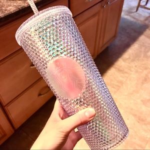 Starbucks textured iridescent iced cup